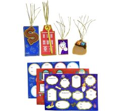 Cadeau naamlabels en naamsticker set Sint 46 delig