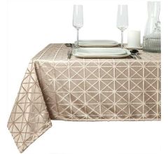 Unique Living | Sierle tafelkleed 140x200cm taupe