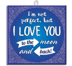 Paperdreams Slogan tegel - love you to t