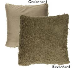 Zachte Sierkussens - 40 x 40 cm - Bruin  - 2 stuks