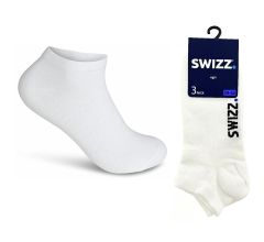 Swizz Sneakersokken 6 paar - Wit - Maat 39/42