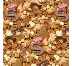 Pepernoten Sinterklaaspapier inpakpapier cadeaupapier - 200 x 70 cm - 10 rollen