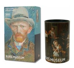 Vincent Van Gogh - Zelfportret - Puzzel Van 1000 stukjes - Incl. Gratis Puzzel 'Het Sint Nicolaasfe