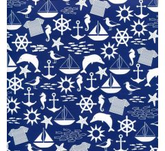 Maritiem - Luxe Cadeaupapier - Inpakpapier - 300 x 70 cm - 5 rollen