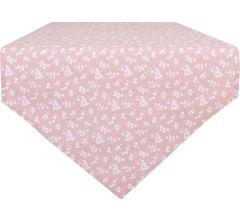 Tafelloper - 50 x 160 cm - Katoen - Bloesembloemen - Oudroze