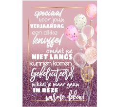 Post Deken - Sprei - Wikkeldoek- Plaid - Gefeliciteerd - bankdeken - cadeau - knuffeldeken - 200 x 