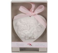 Geursteen Hartvorm Anjer In Geschenkverpakking Incl. Flesje Geurparfum 2ml