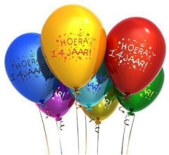 Benza - Leeftijd Ballonnen - 14 Jaar (12 stuks)