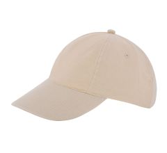 Kinder 5 Panel Cap - 100 % Geborsteld katoen - Khaki - Créme 