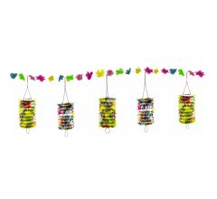 Lampionnen Slinger Zomer Feest 3,6 meter - 2 stuks