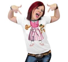 Benza T-Shirt - Baby Bayer - Leuk, Grappig, Mooi, Funny - Wit, Vrouw, Maat L