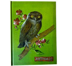 Vrolijke Notitieboekje - A5 Formaat - Happiness - Harcvover - Lijntjes En Datum
