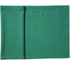 Pomax - Tafelloper - 100% katoen / 300 gram - Turquoise - Stone washed - 40 X 140 cm