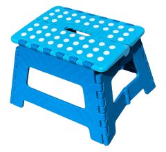 Opstapkruk  - Opstapje - Kruk - Inklapbaar - Draagkracht 150 kg - 31x22x22cm - Blauw