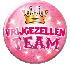 Paperdreams - XL Button - Vrijgezellenteam - Vrouw