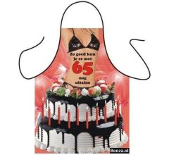 65 Jaar - Sexy Grappig Leuk Schort Keukenschort met leeftijd - Vrouw