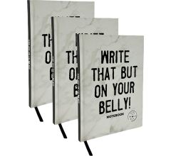 Schrift - Notebook - Hardekaft - Make That The Cat Wise – A5 - 3 Stuks