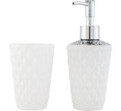 Badkamerset (2) Ø 8*11 cm / Ø 8*18 cm