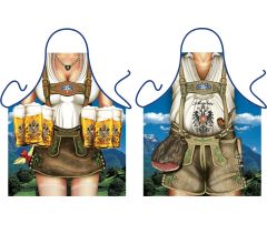 Tiroler Vrouw en Man - Grappig Leuk Tirol Tiroler Schort Keukenschort