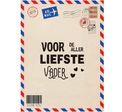 Post Deken - Sprei - Wikkeldoek- Plaid - voor vader - Vaderdag - bankdeken - knuffeldeken - 200 x 1