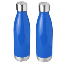 2 Stuks - RVS Vacuüm - Drinkfles - Thermosfles – 510 ml – Dubbelwandig – Warm & Koud – Lek