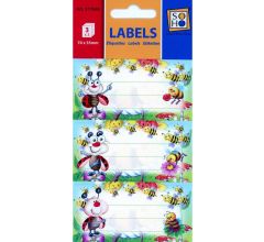 Schooletiketten- Bijen - 70 x 35mm - 18 stuks