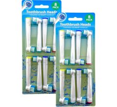 Opzetborstels - 16 Stuks - Geschikt voor Oral-B Tandenborstels