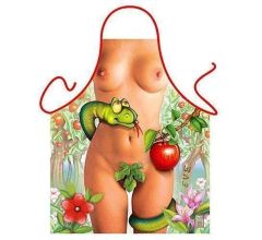 Slang Eva - Sexy Grappig Leuk Schort Keukenschort