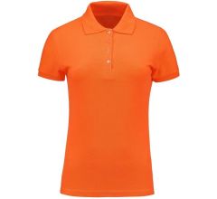 Benza Basic Dames Sportpolo Poloshirt Polo - Oranje - Maat L
