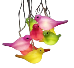 LED Lichtsnoer Snoerverlichting - 8 lamps LED multicolor vogels - 3,5 meter - voor binnen