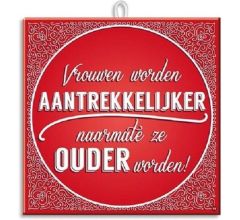 Paperdreams Slogan tegel - vrouwen aantr