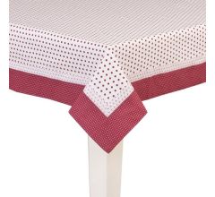 Clayre & Eef Katoenen 150 x 250 Tafelkleed rood - DOT05R