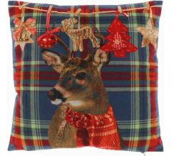 Sierkussen - Kerst - Rendier - 45 x 45 cm