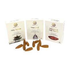 Fleur de Vie - Back Flow - Terugstromende wierookkegels - 3 x 10 Cones Assortiment - Holy Temple - 