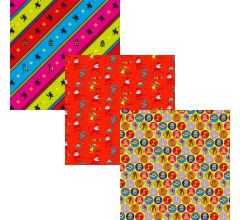 Assortiment 3 Sinterklaaspapier Cadeaupapier Inpakpapier - 200 x 70 cm - 6 rollen