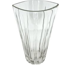 Bloemenvaas Van Helder Glas - Vaas - Afmeting 14 x 11 x 22 cm