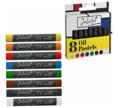 JuliArt Waspotloden Op Oliebasis - Waskrijtjes - Set van 8