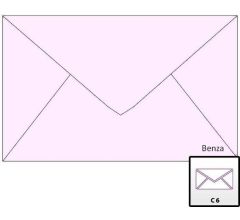 Benza Wenskaart Enveloppen - Langwerpig 16,2 x 11,4 cm = C6 - Lila - 50 stuks