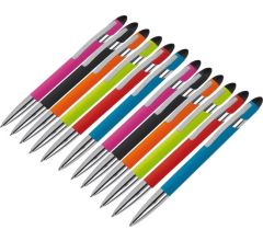 Balpen Met Stylus Functie - Blauwschrijvend Met Jumbo vulling - 12 Stuks