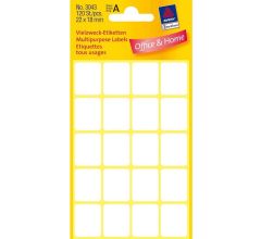Huismerk Avery 3043 Handmatige Etiket 22x18mm