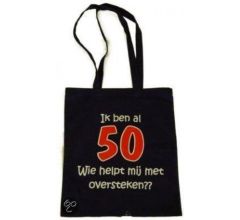 Benza - Schoudertas/Draagtas/Shopping Bag - Ik ben al 50