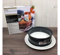 Springvorm met serveer taartbord - Direct vanuit de oven op tafel – diameter springvorm 16 cm