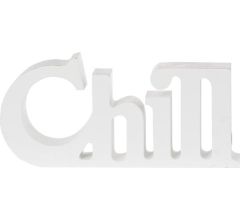 Riverdale - Woord - Chill - 30 x 14 x5 cm - Wit Hout