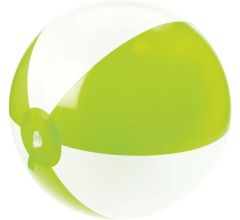 Benza Opblaasbare Strandbal Groen/Wit 50 cm