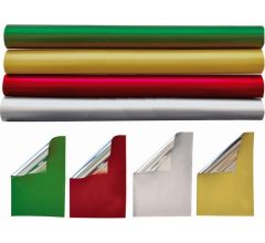 Metallic Cadeaufolie - Luxe Cadeaupapier - Inpakpapier - 200 x 70 cm - 4 rollen