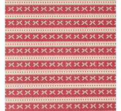 Rood en strikjes - Luxe Kadopapier - Cadeaupapier - Inpakpapier - 200 x 70 cm - 6 rollen