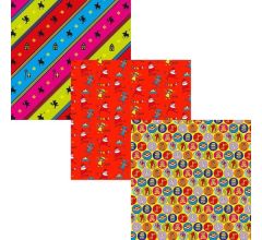 Assortiment 16 Sinterklaaspapier Cadeaupapier Inpakpapier - 200 x 70 cm - 6 rollen