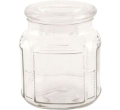 BMPdesign Glazen Voorraadpot - Transparant - 12 cm