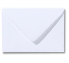 Benza Wenskaart Enveloppen - langwerpig 16,2 x 11,4 cm = C6 - Wit - 100 stuks