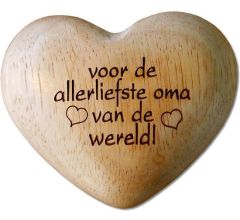 Allerliefste Oma - Houten Hart